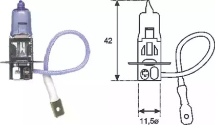 002553100000 MAGNETIMARELLI Лампа накаливания H3 12V 55W PK22s STANDART (пр-во Magneti Marelli)